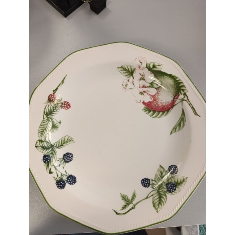 assiette plate Churchill Victorian Orchard céramique petits défauts bord