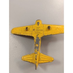 Avion métal vintage jaune Zyl me x