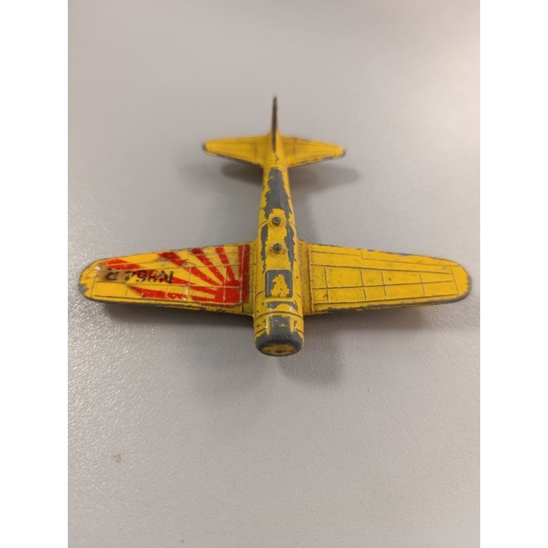 Avion métal vintage jaune Zyl me x