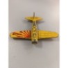 Avion métal vintage jaune Zyl me x