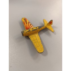 Avion métal vintage jaune Zyl me x