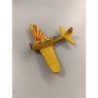 Avion métal vintage jaune Zyl me x